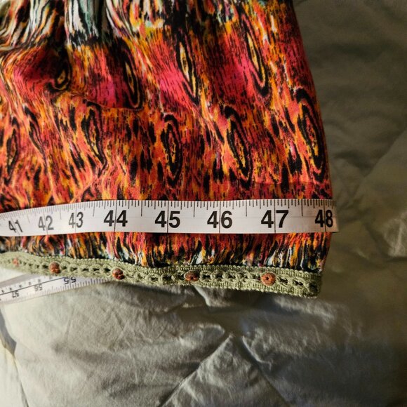 Gorgeous Colorful Notations Woman Maxi Skirt 2X - Picture 5 of 9